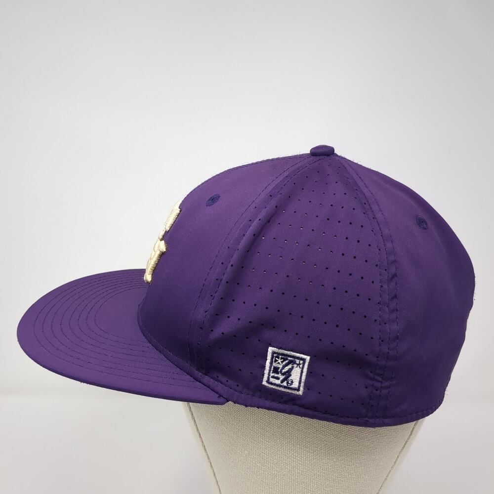 Psh Fitted Baseball Cap Purple Large Lightweight Embroidered The Game View 3